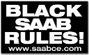 Black SAAB Rules Bumper Sticker